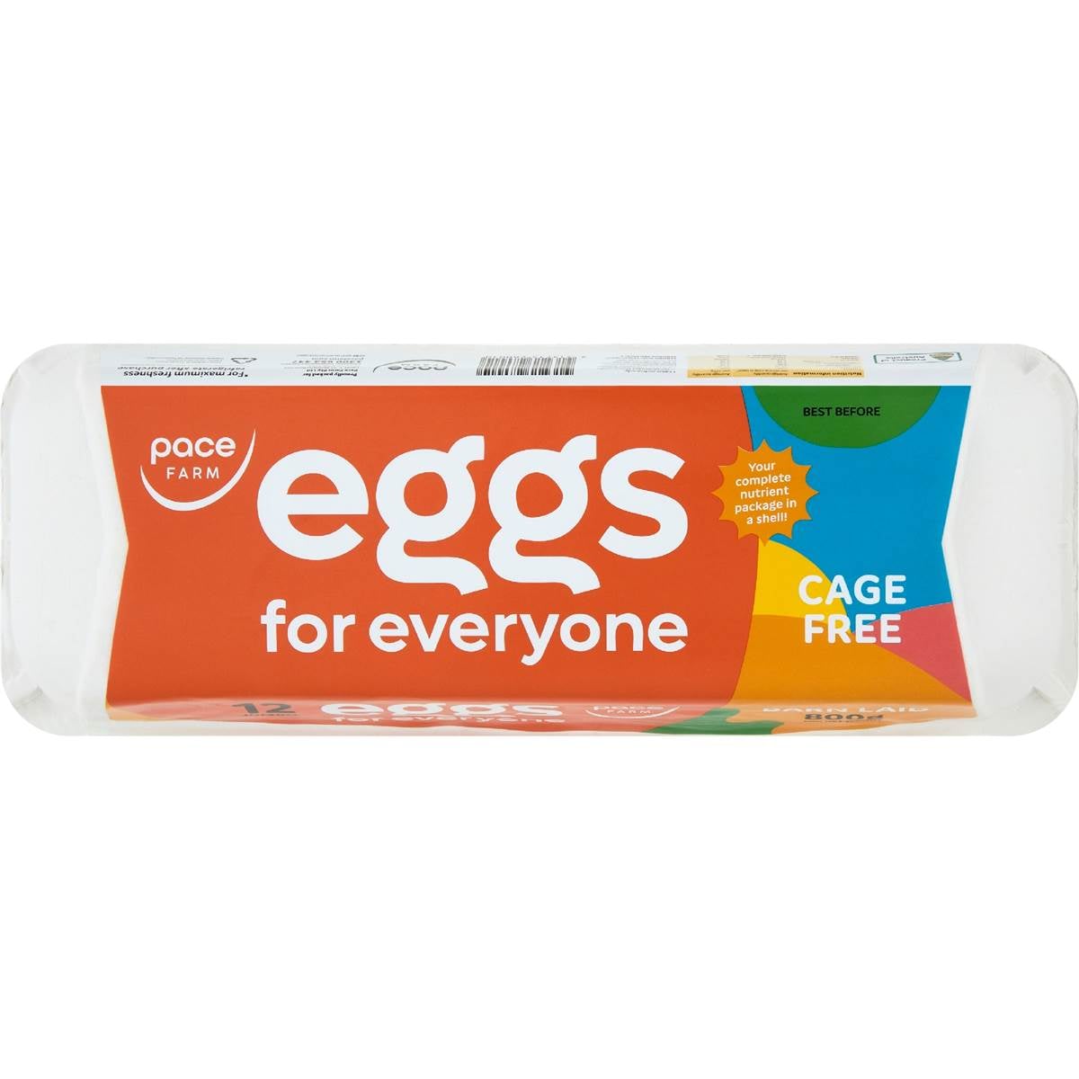 Pace Farm 12 Pack For Everyone Jumbo Barn Laid Eggs 800g