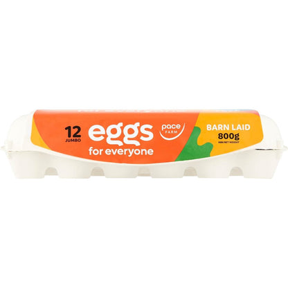 Pace Farm 12 Pack For Everyone Jumbo Barn Laid Eggs 800g