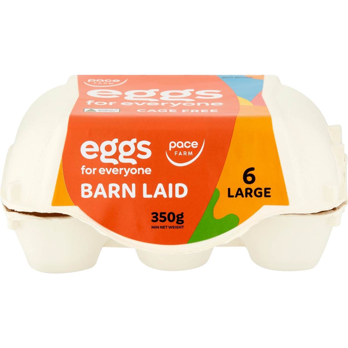 Pace Farm 6 Pack For Everyone Large Barn Laid Eggs 350g