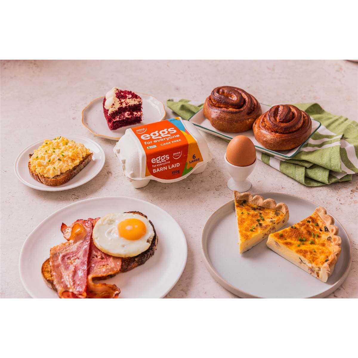 Pace Farm 6 Pack For Everyone Large Barn Laid Eggs 350g