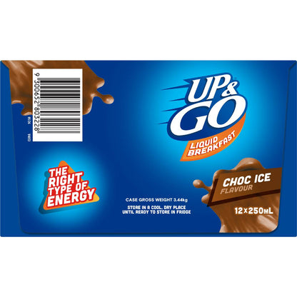 Up&Go Liquid Breakfast Choc Ice 250mL x 12 pack