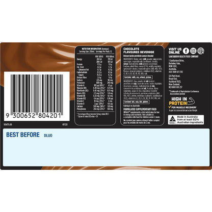 Up&Go Protein Energize Liquid Breakfast Choc 250mL x 12 pack