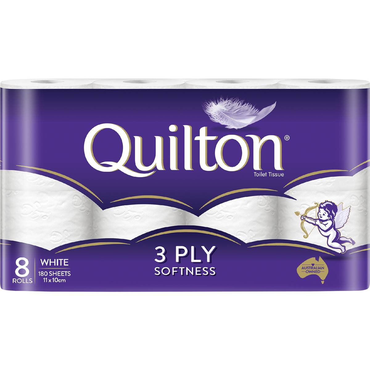Quilton Classic 3 Ply Toilet Paper 8 pack