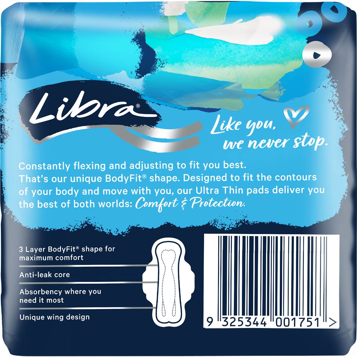 Libra Ultra Thins Pads Wings Regular 14 pack