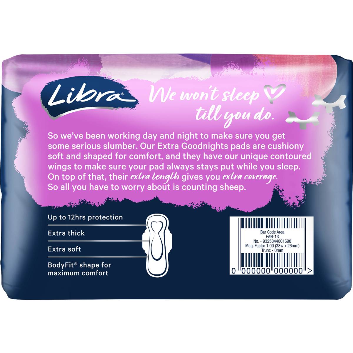 Libra Goodnights Pads 10 pack