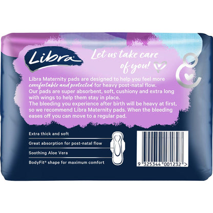 Libra Maternity Pads Aloe Vera With Wings 10 pack