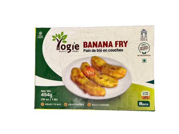 Yogie Banana Fry 454G Frozen