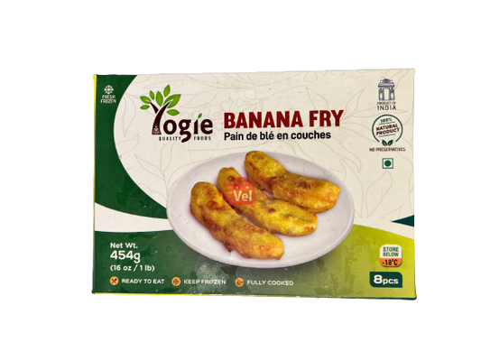 Yogie Banana Fry 454G Frozen