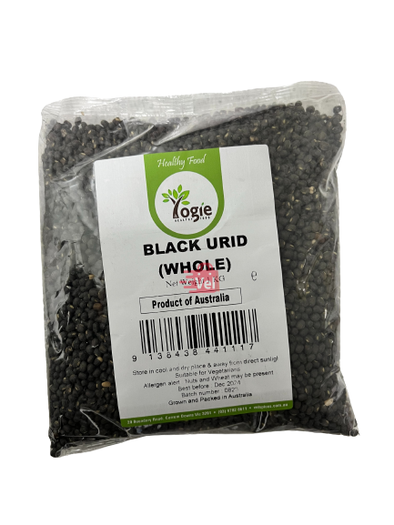 Yogie Australian Urid Whole Black 500g