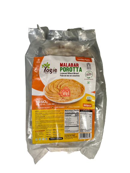 Yogie Malabar Porotta Jumbo Pack 1.65kg Frozen