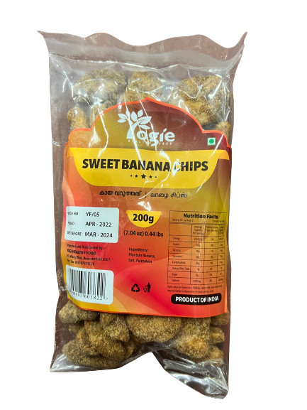 Yogie Sweet Banana Chips 200G