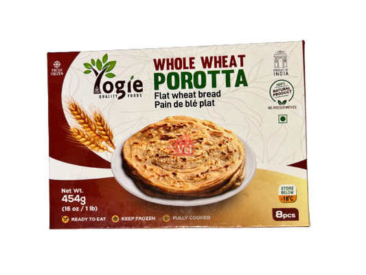 Yogie Whole Wheat Porotta 454G Frozen